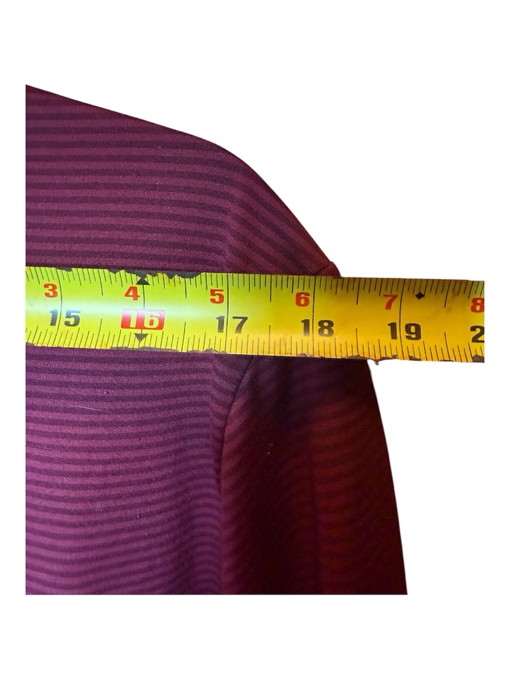Columbia Men's Purple Striped Polo Shirt Size L - Picture 6 of 7
